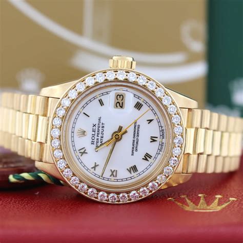 ' ladies presidential gold rolex|rolex lady datejust 18k gold.